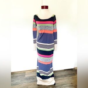 Striped maxi dress